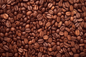Coffee Beans Background for Design and Layout