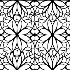 Seamless pattern, pattern, line art pattern, background, pattern, seamless, leaf, floral, vector, flower, decoration, plant, wallpaper, nature, design, illustration, ornament, art, branch, tree, textu