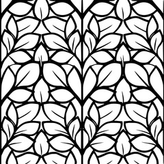 Seamless pattern, pattern, line art pattern, background, pattern, seamless, leaf, floral, vector, flower, decoration, plant, wallpaper, nature, design, illustration, ornament, art, branch, tree, textu