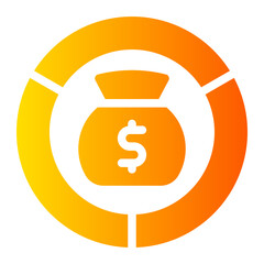 asset allocation gradient icon
