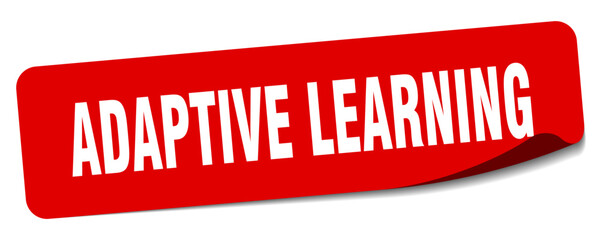 adaptive learning sticker. adaptive learning label