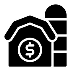 farm house line icon