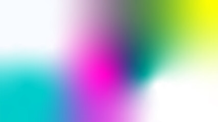 an abstract gradient of blue, pink, white and green, blurred background minimalist design