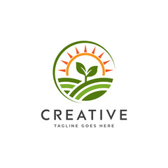 Natural Eco friendly firm logo