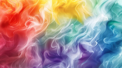 Colorful abstract smoke pattern background. Texture of smoke in the form of a rainbow