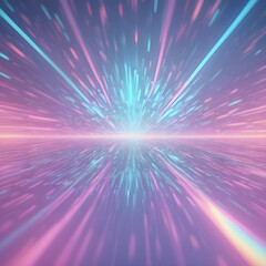 abstract holographic light burst