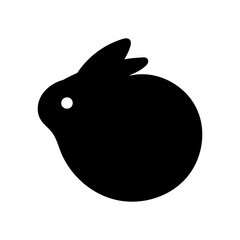 シンプルなかわいいうさぎのイラスト素材