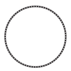 Circular arrow of black color