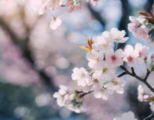 Cherry blossoms springtime in full bloom - Generative Ai