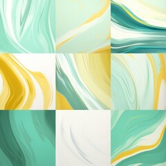 Ivory and Mint abstract backgrounds wallpapers, in the style of bold lines, dynamic colors