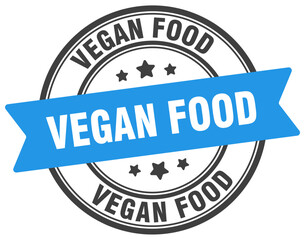 vegan food stamp. vegan food label on transparent background. round sign