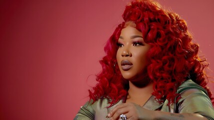 Red-Haired Beauty's Confessional Style on Reality TV