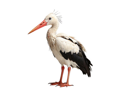 Stork on transparent background