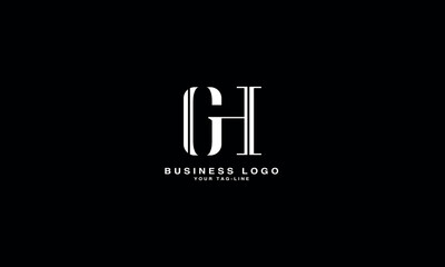 GH, HG, G, H, Abstract Letters Logo Monogram