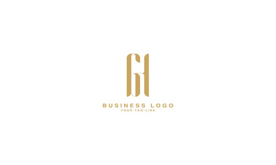 GH, HG, G, H, Abstract Letters Logo Monogram