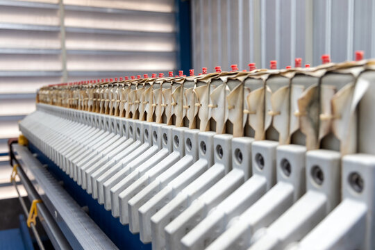 Filter press for waste water treatment plant in factory or manufacture system.