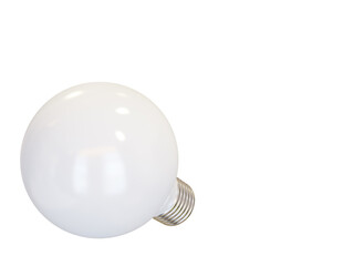 White light bulb. 3d render