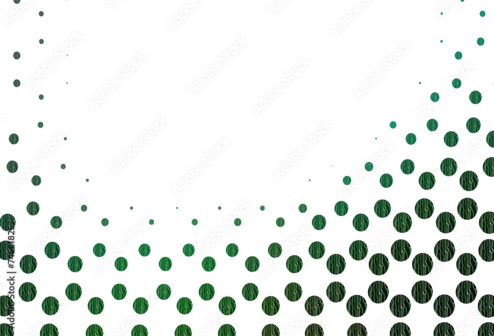Poster light green vector layout with circle shapes.