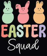 Obraz na płótnie Canvas Easter squad t shirt design