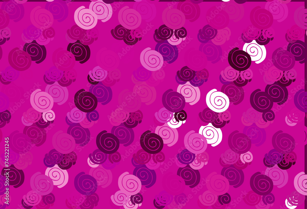 Poster light purple vector background with lamp shapes.