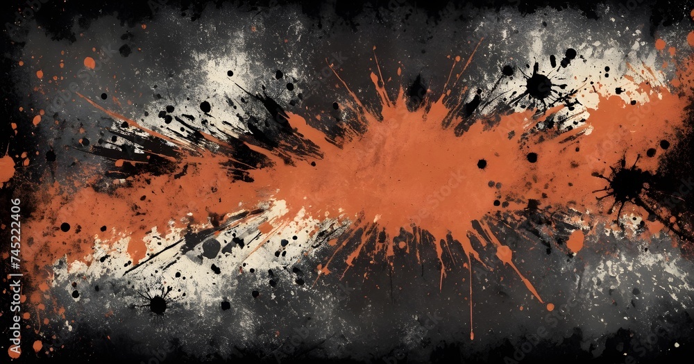 Poster a canvas explodes with a chaotic splatter of vibrant colors, embodying the wild spirit of abstract e