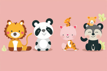 Expressive characters conveying diverse messages for product promotion