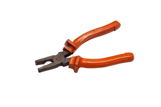 Rusty Combination Pliers isolated, Full transparent PNG