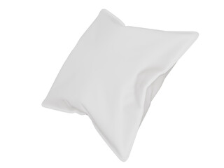 Mockup white square pillow. 3d render