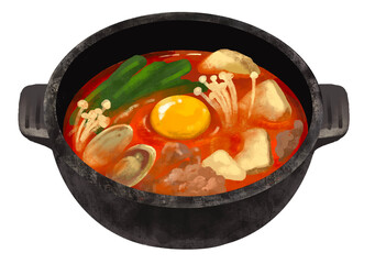 スンドゥブ　韓国料理