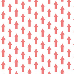 上を指す赤い矢印の透過背景