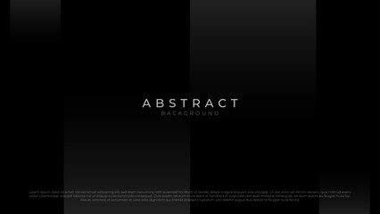 Minimalist Black Abstract Background with Luxury Dark Wallpaper in 4k. Geometric Shapes Design Background for Poster, Website, Presentation and Banner Vector - obrazy, fototapety, plakaty