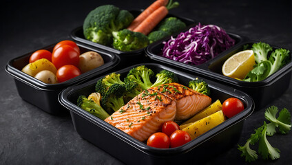 Zdrowe pudełko z zrównoważonym posiłkiem – idealne dla aktywnych