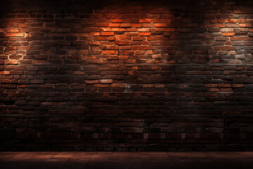 Illuminated Brick Wall