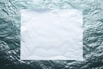 Floating Piece of Paper on Body of Water