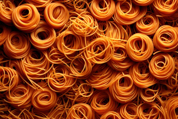 Indulge in the artful display of perfect pasta swirls