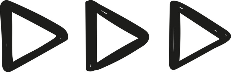 Black arrow. Vector element for design.