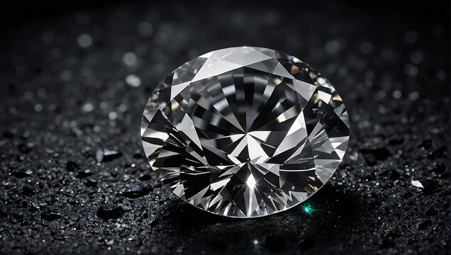 Oszałamiający diament na ciemnym tle