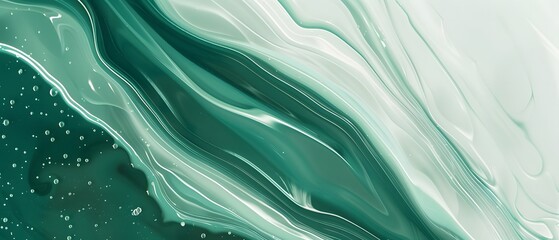 green Liquid Background