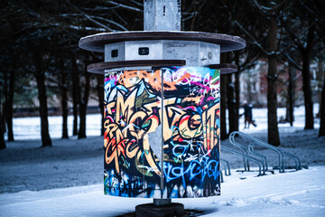 grafitti in the park