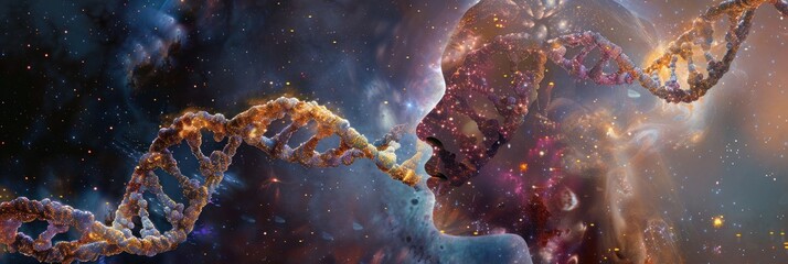 The DNA chain is the main body, the universe, embodies evolution
