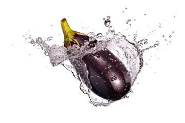 Freshness frozen in time: a vibrant eggplant