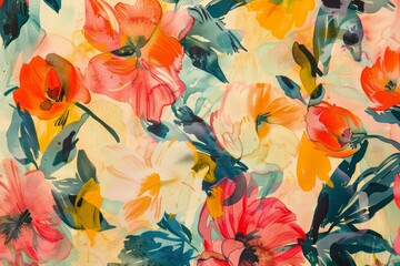 Colorful Watercolor Floral Artwork