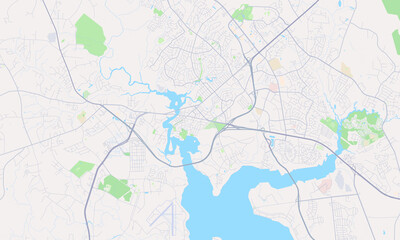 Jacksonville North Carolina Map, Detailed Map of Jacksonville North Carolina