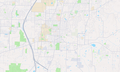 Fayetteville Arkansas Map, Detailed Map of Fayetteville Arkansas