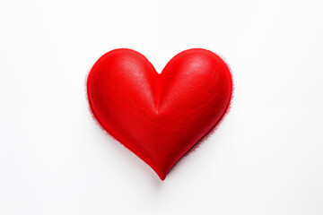 A red Heart Isolated on White Background.