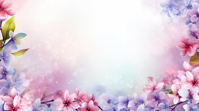 Macro Spring floral wallpaper for cards, invitations, announcements Romantic soft gentle artistic image, free space for text.