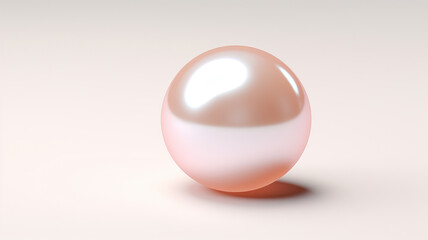 Ai Rendering of a realistic pearl