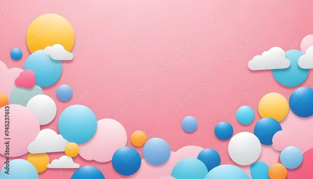 Poster a collection of cheerful 3d characters in pastel hues brings a sense of joy and playfulness. each ch