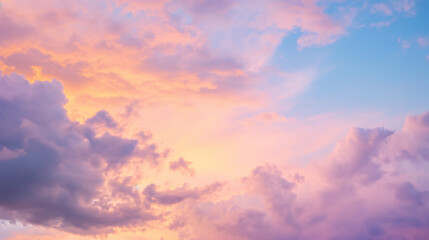 sunset in the clouds
