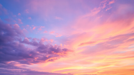 Naklejka na ściany i meble magic sunset sky background